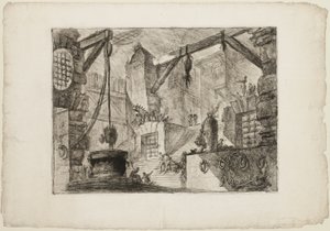 Kuyu, Hayali Hapishanelerden 13 numaralı levha by Giovanni Battista Piranesi