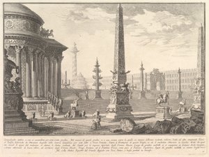 Antik Capitol yaklaşık yüz adım yükseldi. . . Campidoglio karınca..., ca. 1750. by Giovanni Battista Piranesi