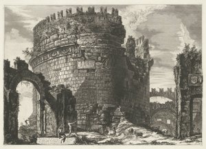 Tombe van Caecilia Metella te Roma Cecilia Metella
