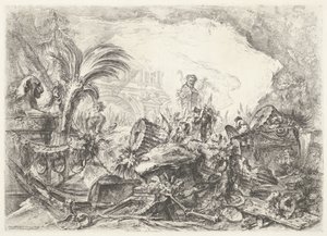 Triomfboog Dekoratif kaprisler (eski seri başlığı) Groteskler (dizi adı) by Giovanni Battista Piranesi