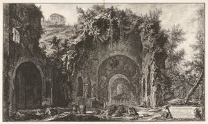 Kaynağın görünümü ve Spelonche d by Giovanni Battista Piranesi
