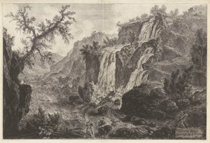 Veduta delle Cascatelle a Tivoli (Tivoli