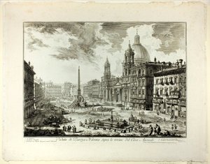Domitian Sirki harabelerinin üzerindeki Piazza Navona