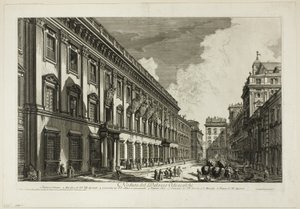 Views of Rome'dan Palazzo Odescalchi'nin görünümü by Giovanni Battista Piranesi