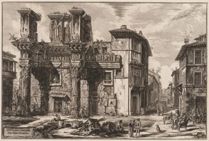 Roma Manzaraları: Nerva Forumu by Giovanni Battista Piranesi