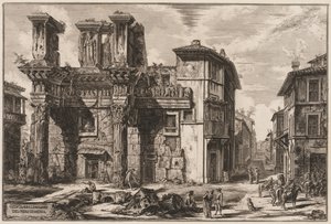 Roma Manzaraları: Nerva Forumu. by Giovanni Battista Piranesi