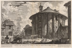 Roma Manzaraları: Kibele Tapınağı by Giovanni Battista Piranesi