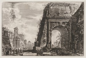 Roma Manzaraları: Kemer veya Titus by Giovanni Battista Piranesi