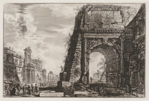 Roma Manzaraları: Titus Kemeri, 1776. by Giovanni Battista Piranesi