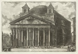 Roma Manzaraları: Pantheon by Giovanni Battista Piranesi