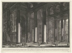 Voorportaal van het Pantheon te Roma Pantheon