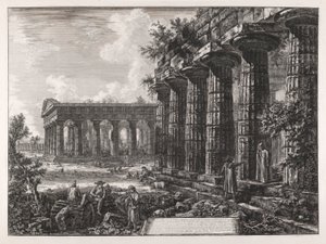 Karşı cephedeki bazı sütunların görünümü? önceki yönetim kurulu by Giovanni Battista Piranesi