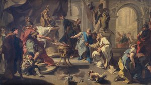 Hannibal, Romalılara sonsuz düşmanlık yemini ediyor, c.1723 (tuval üzerine yağlı boya) by Giovanni Battista Pittoni