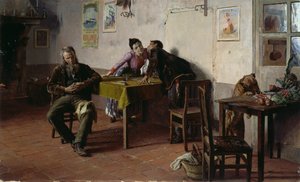 Confidences, Giovanni Battista Quadrone (1844-1898), pano üzeri yağlı boya, 30,5x52 cm by Giovanni Battista Quadrone