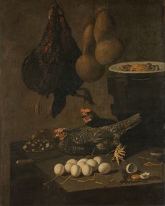 Tavuk ve Yumurta ile Natürmort by Giovanni Battista Recco