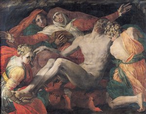 Pieta, 1530-35 by Giovanni Battista Rosso Fiorentino