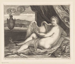 Leda ve kuğu by Giovanni Battista Sintes
