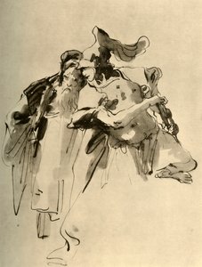 Bir Asker ve Yaşlı Bir Adam, 18. yüzyılın ortaları, 1928 by Giovanni Battista Tiepolo