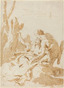 Angelica ve Medoro by Giovanni Battista Tiepolo