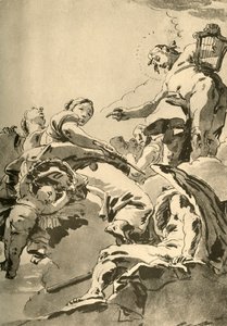 Apollo, İlham Perileri ve Kronos, c1730, 1928 by Giovanni Battista Tiepolo