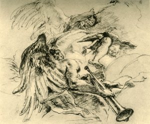 Melekler Grubu, c1754, 1928 by Giovanni Battista Tiepolo