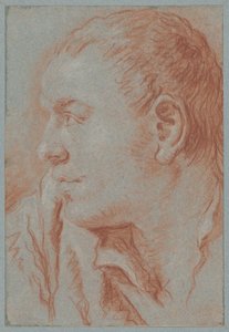 Profildeki Genç Bir Adamın Başkanı by Giovanni Battista Tiepolo