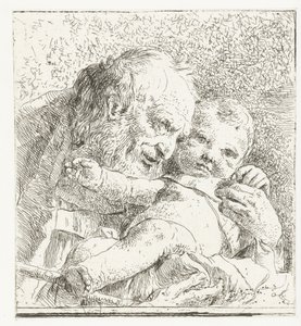 Kollarında İsa Çocuk ile Aziz Joseph by Giovanni Battista Tiepolo