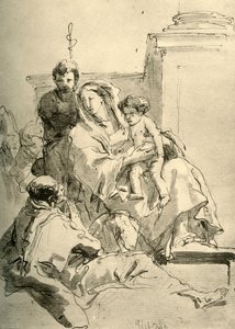 Kutsal Aile, 18. yüzyılın ortaları, 1928 by Giovanni Battista Tiepolo