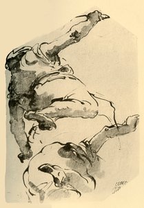 Diz çökmüş figür, arkadan bakıldığında, 1743-1744, 1928 by Giovanni Battista Tiepolo