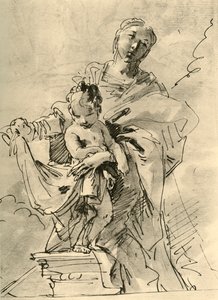 Madonna ve Çocuk, 18. yüzyılın ortası, 1928 by Giovanni Battista Tiepolo