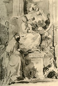 Madonna tahta çıktı ve iki Piskopos, 18. yüzyılın ortaları, 1928 by Giovanni Battista Tiepolo