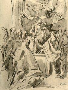 Madonna, Azizler ile tahta çıktı, 18. yüzyılın ortaları, 1928 by Giovanni Battista Tiepolo