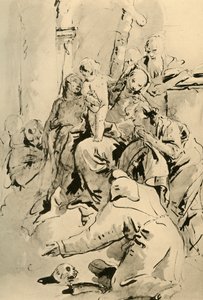 Azizler ile Madonna, 18. yüzyılın ortaları, 1928 by Giovanni Battista Tiepolo