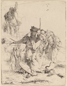 Bir Yılanla İlgili Büyücü ve Diğerleri by Giovanni Battista Tiepolo