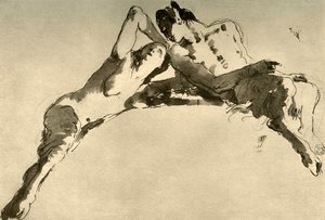 Erkek ve Kadın Faun, 18. yüzyılın ortaları, 1928 by Giovanni Battista Tiepolo