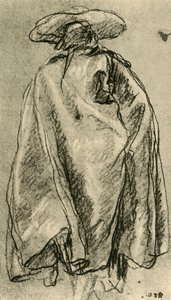 Arkadan görülen Büyük Pelerinli Adam, 1752, 1928 by Giovanni Battista Tiepolo