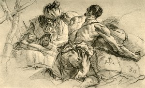 Balya Malları ile Doğulu Tüccarlar, 1753, 1928 by Giovanni Battista Tiepolo
