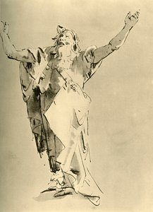 Kollarını kaldırmış peygamber, 18. yüzyılın ortaları, 1928 by Giovanni Battista Tiepolo