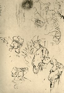 Satyr Herms ve Doğulu Başlar, 18. yüzyılın ortaları, 1928 by Giovanni Battista Tiepolo