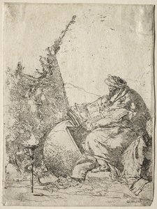 Scherzi di Fantasia: Filozof by Giovanni Battista Tiepolo