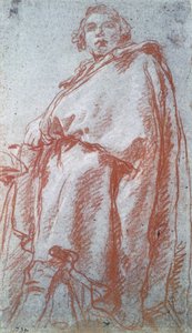 Bir Adamın Çalışması, 18. yüzyıl. by Giovanni Battista Tiepolo