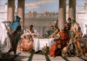 Kleopatra Ziyafeti, 1743-1744 by Giovanni Battista Tiepolo