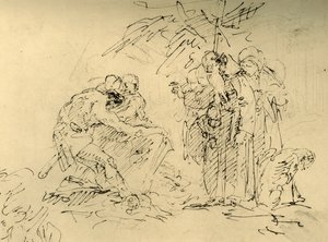 Bir Mezarın Açılışı, 18. yüzyılın ortaları, 1928. by Giovanni Battista Tiepolo