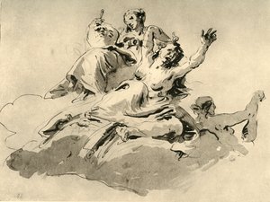 Üç Kadın, 18. yüzyıl ortası, 1928 by Giovanni Battista Tiepolo