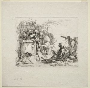 Çeşitli Kaprisler: Ölüm Veren Seyirci, 1785. by Giovanni Battista Tiepolo