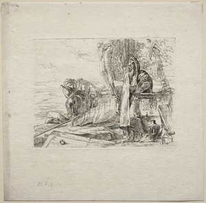 Çeşitli Kaprisler: Kitapla Duran Filozof by Giovanni Battista Tiepolo