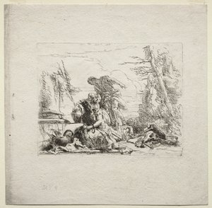 Çeşitli Kaprisler: Kelepçeli Kadın by Giovanni Battista Tiepolo