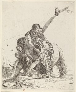 Atlı Gençlik, Adaçayı ve Görevlisi by Giovanni Battista Tiepolo