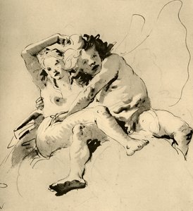 Zephyr ve Flora, 1757, 1928 by Giovanni Battista Tiepolo