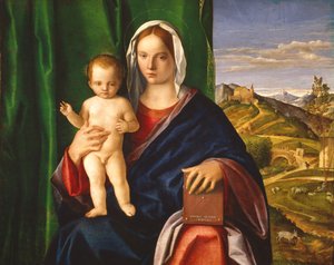 Madonna ve Çocuk, 1509 (Panel üzerine yağlı boya) by Giovanni Bellini